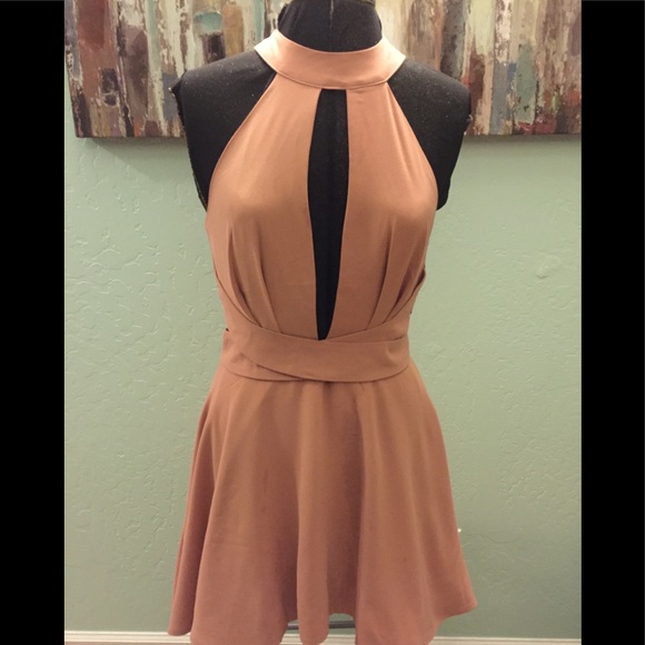 Dresses & Skirts - Sexy halter cutout mini cocktail dress